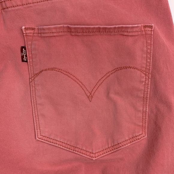 Levi’s High Rise Demi Curve Tapered Skinny Jeans Size 29 Pink Mauve Stretch - Picture 5 of 14